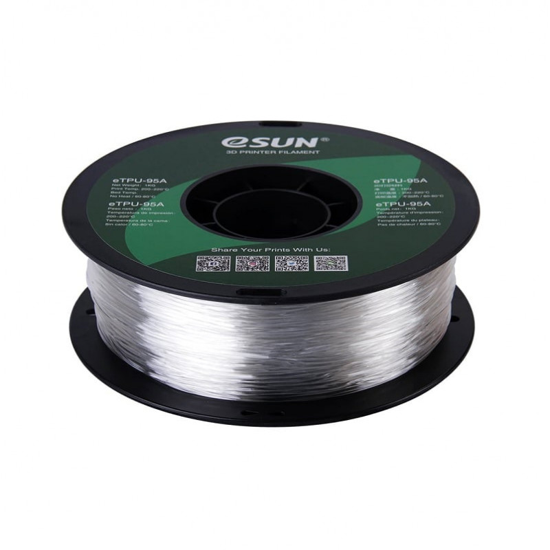 ESun ETPU 95A 3D Printing Filament Clear Buy Online At Low Price In