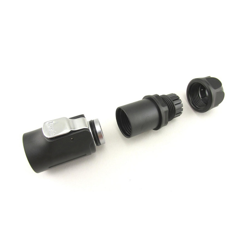 Lp Male Pin Soldering Type Power Plug With Plastic Metal Shell