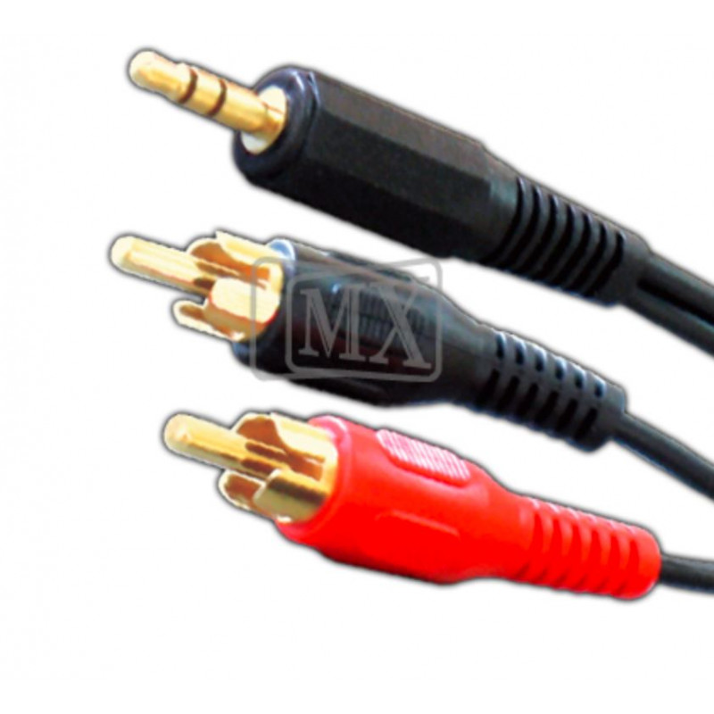 Mx Ep Stereo Male Plug Mm To Mx Rca Male Plug Cord Gold Plated