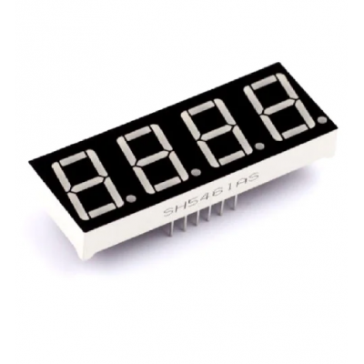 0.56 inch with clock Red 4 Digit 7 Segment LED Display CC 12pin