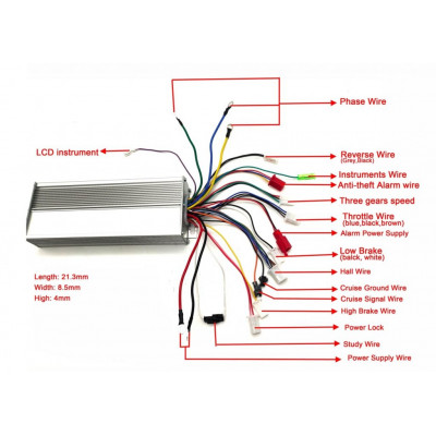 Brushless Controller for 1000W 48V BLDC Motor buy online at Low Price ...