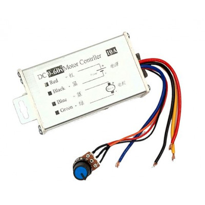 10A PWM DC Motor Speed Regulator Module (9V, 12V, 24V, 36V, 48V, 60V)