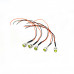 12-18V 5MM Yellow LED Metal Indicator Light with 20CM Cable (Pack of 5)