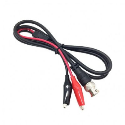 1.5M BNC Male to Dual Alligator Clip Oscilloscope Test Probe Lead Cable