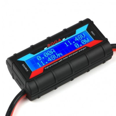 200A 60V RC High Precision Digital Watt Meter and Power Analyser