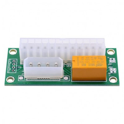 24Pin To IDE 4Pin Dual Power Start Up Adapter Card