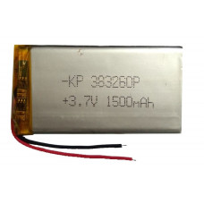 3.7V 1500mAH (Lithium Polymer) Lipo Rechargeable Battery Model KP-383260