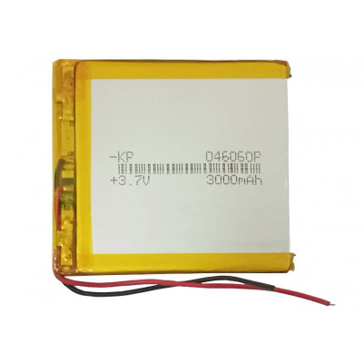 3.7V 3000mAH (Lithium Polymer) Lipo Rechargeable Battery Model KP-046060