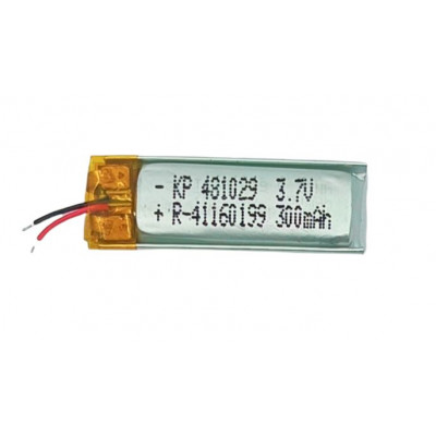 3.7V 300mAH (Lithium Polymer) Lipo Rechargeable Battery Model KP-481029