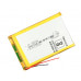 3.7V 3500mAH (Lithium Polymer) Lipo Rechargeable Battery Model KP-355380