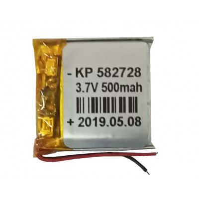 3.7V 500mAH (Lithium Polymer) Lipo Rechargeable Battery Model KP-582728