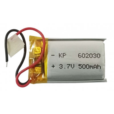 3.7V 500mAH (Lithium Polymer) Lipo Rechargeable Battery Model KP-602030