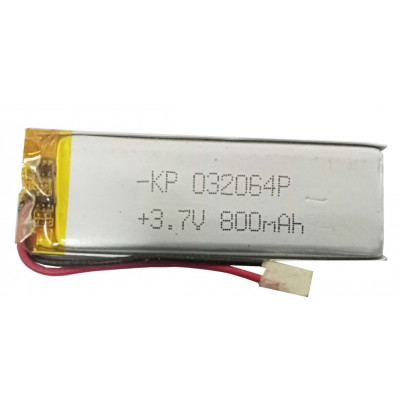 3.7V 800mAH (Lithium Polymer) Lipo Rechargeable Battery Model KP-032064