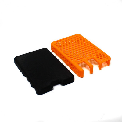 3D Printed Raspberry Pi 4 Case Black Orange buy online at Low Price in ...