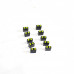 3MM Double Hole LED Light Holder with Yellow led Light (Pack of 10)