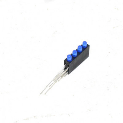 3MM Four Hole Lamp Holder with Blue color LED