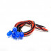 3V 3MM Blue LED Indicator With wire 20cm (Pack of 5)