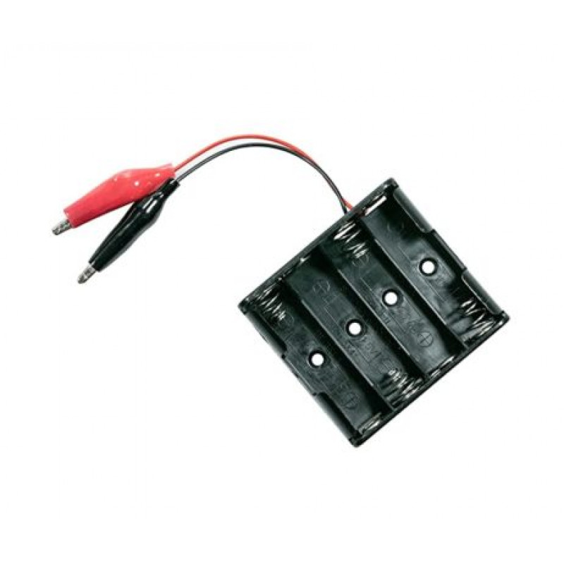 4 x AAA Battery Holder Box with Alligator Clips buy online at Low Price ...