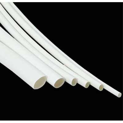 4mm Heat Shrink Sleeve Tube - White - 1 meter