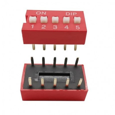 5-Pin Flat Dial Switch 2.54mm