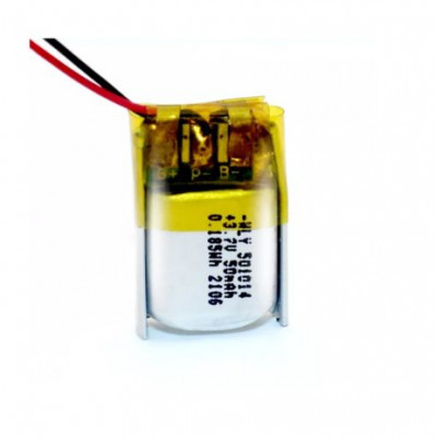 50 mAh 3.7V single cell Rechargeable LiPo Battery