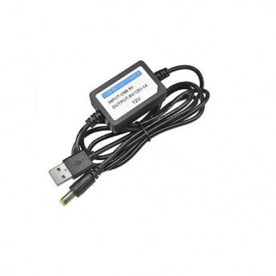 5V 1A USB Booster Cable DC 5.5 x 2.1MM - 12V