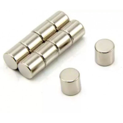 8mm x 8mm (8x8 mm) Neodymium Cylindrical Strong Magnet