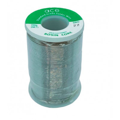 ACE 250gm 22 Gauge (Standard) Grade Rosin Core Solder Wire