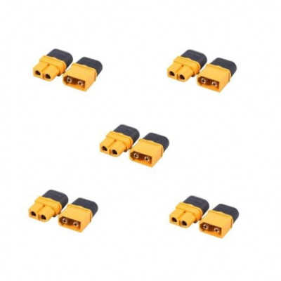 Amass XT60 Male-Female Connector pair with Housing-5Pair