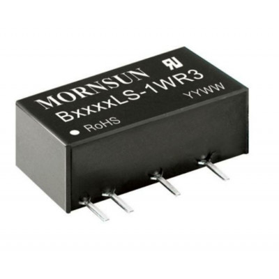 B0512LS-1WR3 Mornsun 5V to 12V DC-DC Converter 1W Power Supply Module - SIP Package