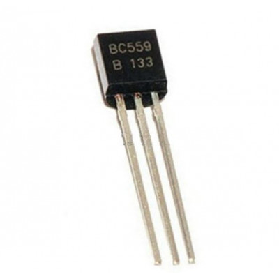 BC559 PNP General Purpose Transistor 30V 100mA TO-92 Package - 5 Pieces Pack