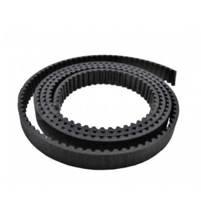 Black Open Ended GT2 Belt Width 6mm with Steel Wire (Hard Handfeel)