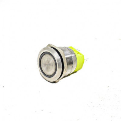 Blue 22 mm 12V-24 V LATCHING Metal Switch