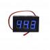 Blue Two-Wire 0.56 Inch DC5V-120V DC Digital Display Voltmeter For Car Bicycle Motorcycle