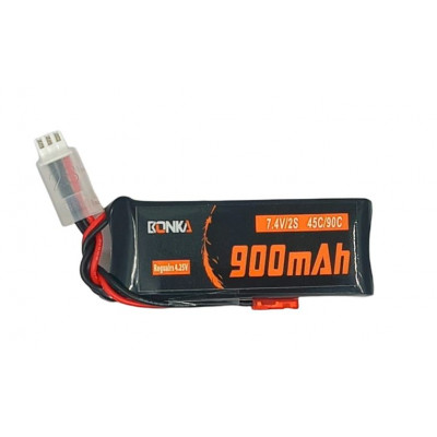 Bonka 7.4V 900mAh 45C 2S Lipo Battery