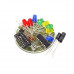 CD4017 Colorful Voice Control Rotating LED Light Kit