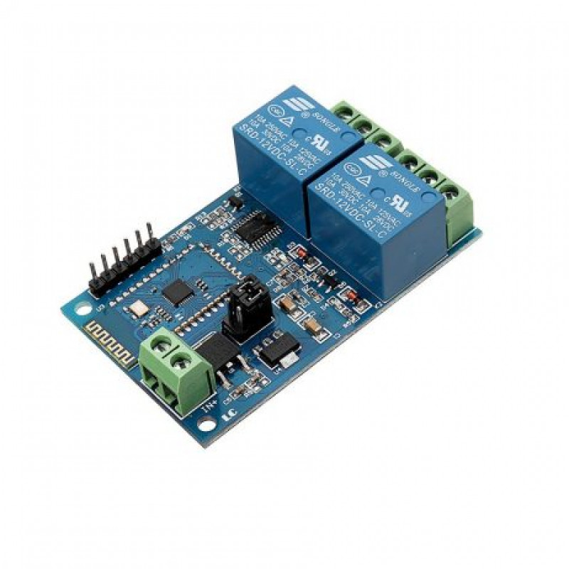 DC 12V 2 Channel Bluetooth Wireless Control Relay Module buy online at ...