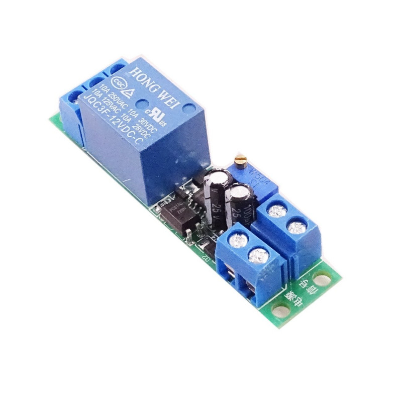 Hot 12V DC Delay Relay Delay, 12V Timer Delay Off Relay Turn Off Switch  Module With Timer