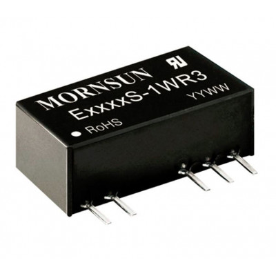 E0512S-1WR3 Mornsun 5V to ±12V DC-DC Converter 1W Power Supply Module - SIP Package