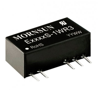 E0524S-1WR3 Mornsun 5V to ±24V DC-DC Converter 1W Power Supply Module - SIP Package