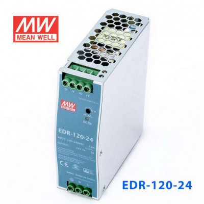 EDR-120-24 Mean Well SMPS - 24V 5A-120W Din Rail Metal Power Supply Buy ...