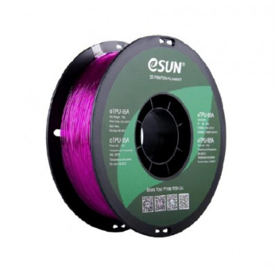 eSun eTPU-95A 3D Printing Filament-Transparent Purple