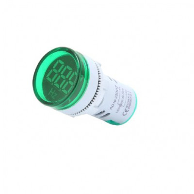 Green 20-75Hz 22mm AD16-22DSHZ Round LED Hertz Meter Indicator Light