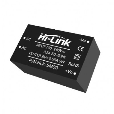 Hi-Link HLK-5M09 AC to DC 9v5w Step Down Mini Intelligent Household ...