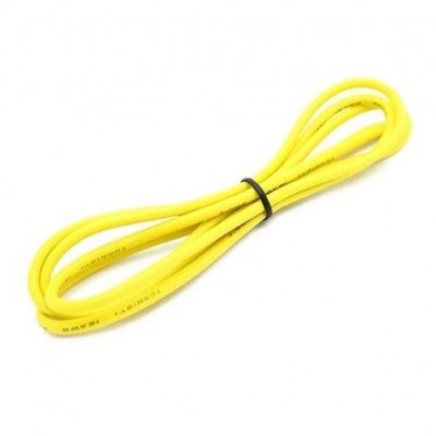 High Quality Ultra Flexible 14AWG Silicone Wire 10 m (Yellow)