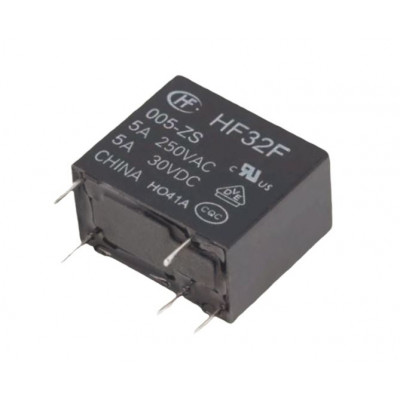 Hongfa 5V 5A DC HF32F/005-ZS 5 Pin SPDT Miniature Power Relay