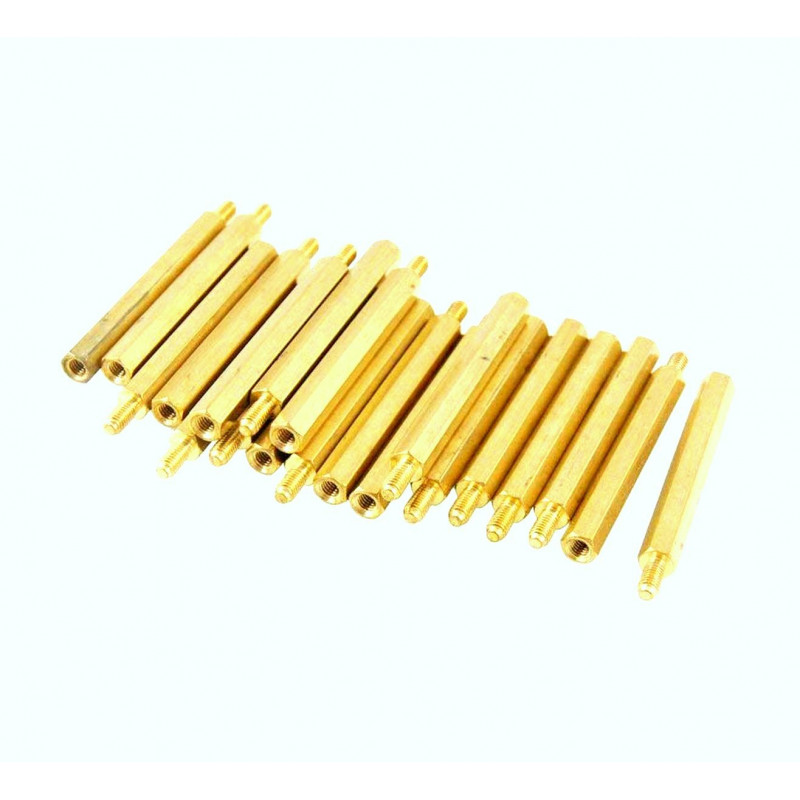 M3 X 35mm Male to Female Brass Hex Threaded Pillar Standoff Spacer - 2  Pieces Pack buy online at Low Price in India 