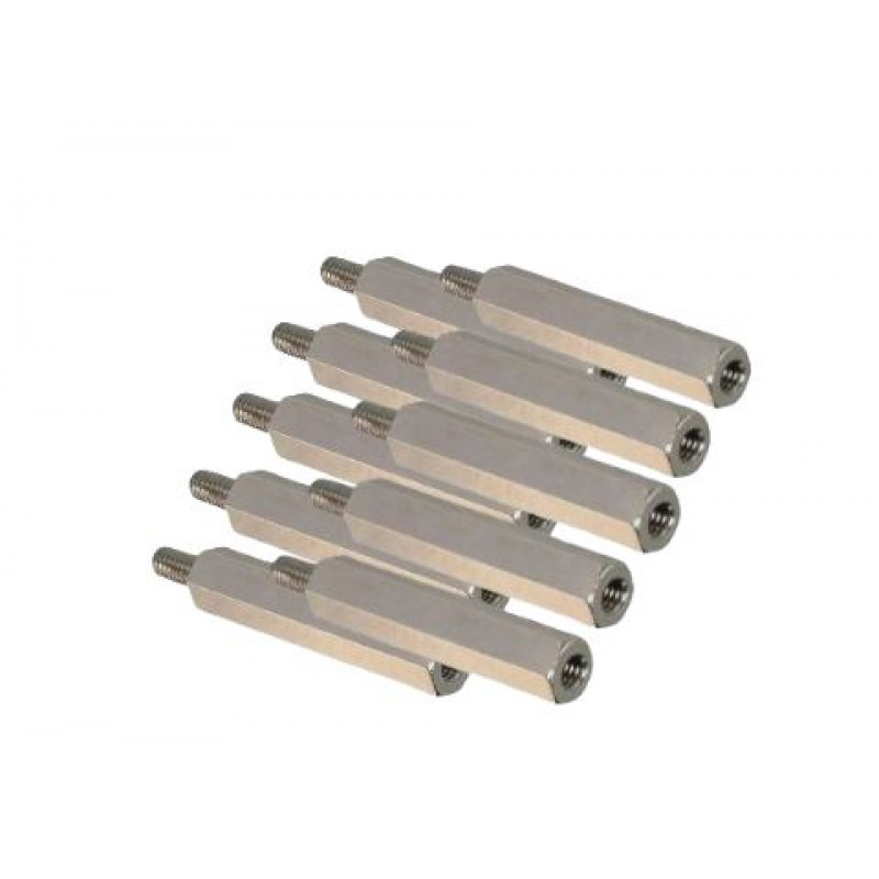 M4x30mm Male to Female Nickel Plated Brass Hex Standoff Spacer - 5 Pieces  pack buy online at Low Price in India 