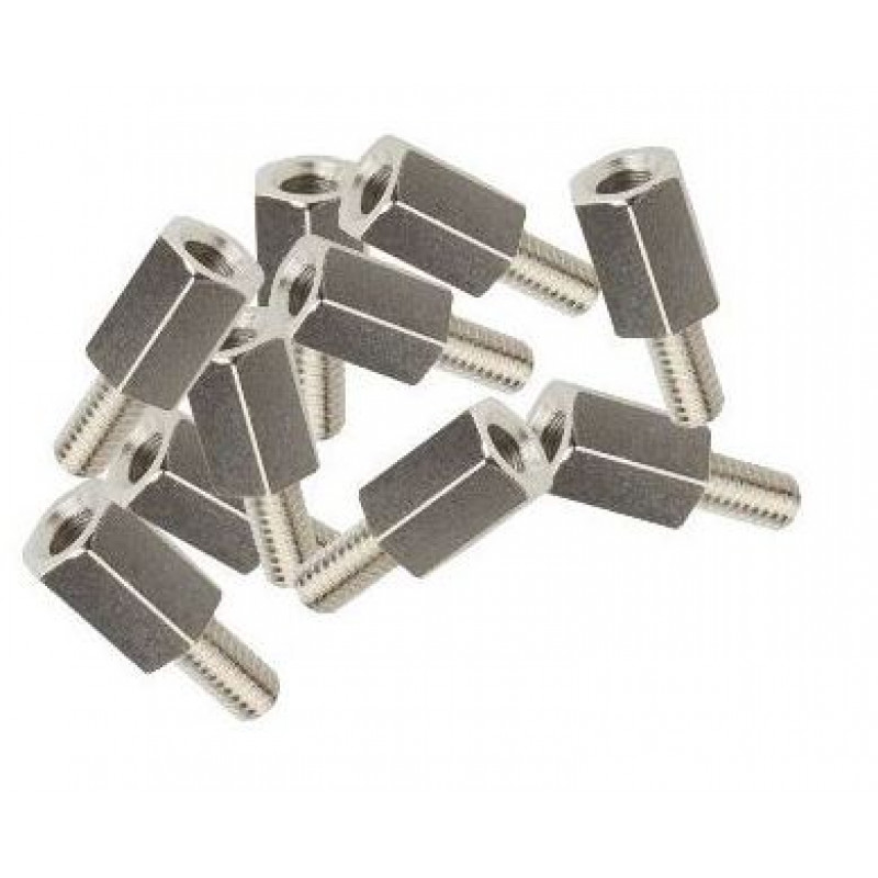 M4x15mm Male to Female Nickel Plated Brass Hex Standoff Spacer - 5 Pieces  pack buy online at Low Price in India 