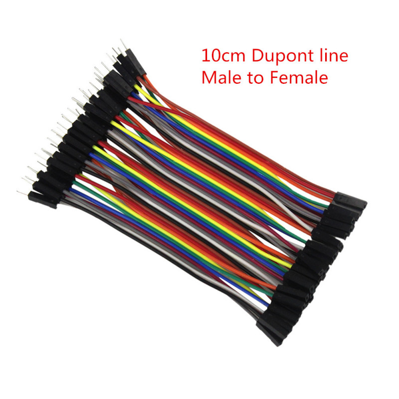 Antrader Breadboard Jumper Wires 40 Pin 10CM Male to Female Jumper Cable